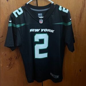 Nike Black New York Jets Football Jersey with Green Trim - #2 Wilson QB